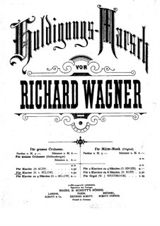 Homage March, WWV 97: Para Piano by Richard Wagner