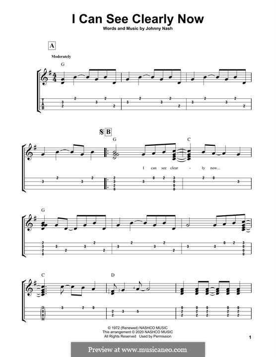 I Can See Clearly Now: para ukulele by Johnny Nash