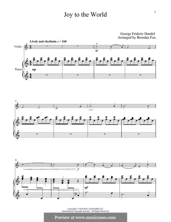 Two instruments version: para violino by Georg Friedrich Händel