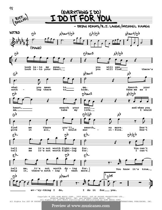 Vocal version: melodia by Michael Kamen
