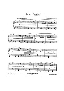 Waltz-Caprice, Op.24: valsa- caprice by Juliusz Zarębski