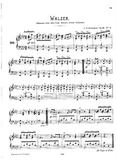 Weber's Last Waltz, Op.26 No.5: Para piano (A flat maior) by Carl Gottlieb Reissiger