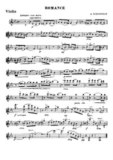 Romance in E Flat Major: para violino by Anton Rubinstein