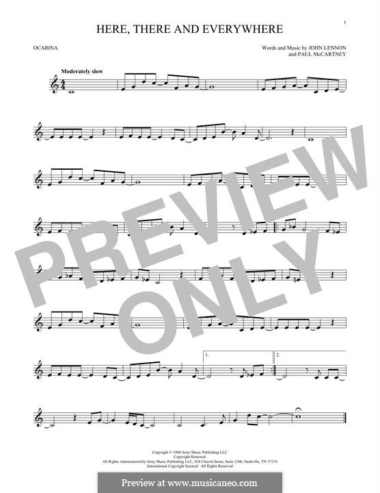 Here, There and Everywhere (The Beatles): para flauta by John Lennon, Paul McCartney