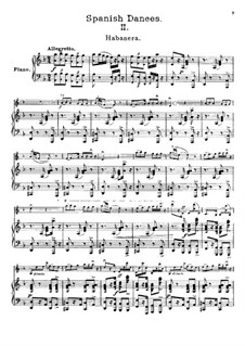 Habanera, Op.21: para violino by Pablo de Sarasate