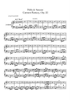 Fantasia on Themes from 'Carmen' by Bizet, Op.25: parte harpa by Pablo de Sarasate