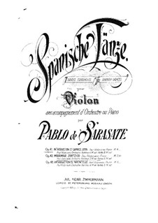 Introduction and Caprice Jota, Op.41: Score for two performers, Parte de solo by Pablo de Sarasate