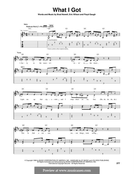 What I Got (Sublime): Para guitarra com guia by Brad Nowell, Eric Wilson, Floyd Gaugh, Lindon Roberts