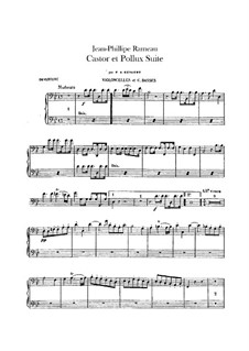 Suite for Orchestra: Cellos and double basses parts by Jean-Philippe Rameau