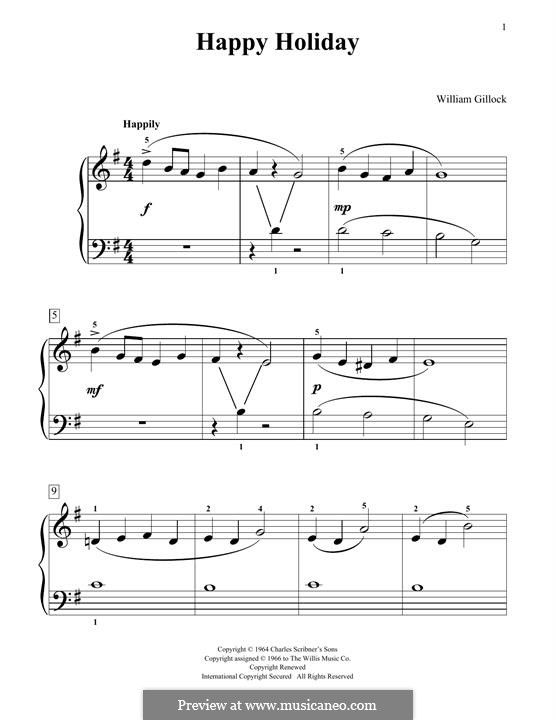 Happy Holiday: Happy Holiday by William Gillock