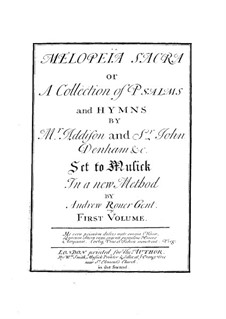 Melopeïa sacra or Collection of Psalms and Hymns: Volume I by Andrew Roner