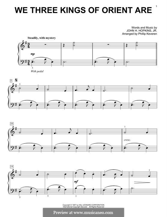 Piano version: para um único musico (Editado por H. Bulow) by John H. Hopkins Jr.