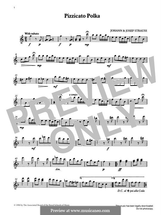 Pizzicato Polka: For percussion by Johann Strauss (Sohn)