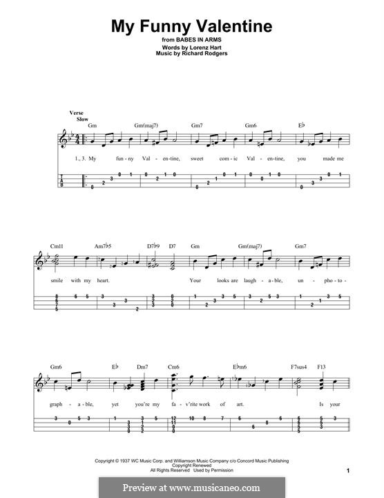 My Funny Valentine: para ukulele by Richard Rodgers
