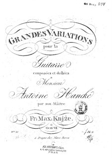 Grand Variations, Op.7: Grand Variations by Frantisek Max Knjze