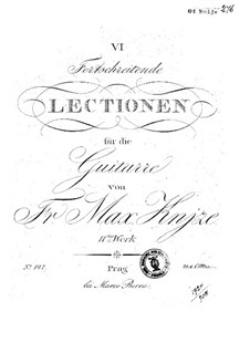 Six Fortschreitende Lectionen, Op.11: Six Fortschreitende Lectionen by Frantisek Max Knjze