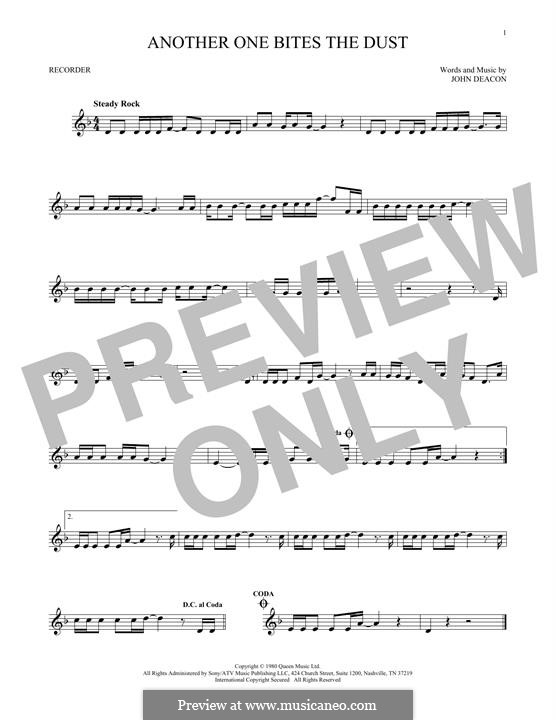 Another One Bites the Dust (Queen): para gravar by John Deacon