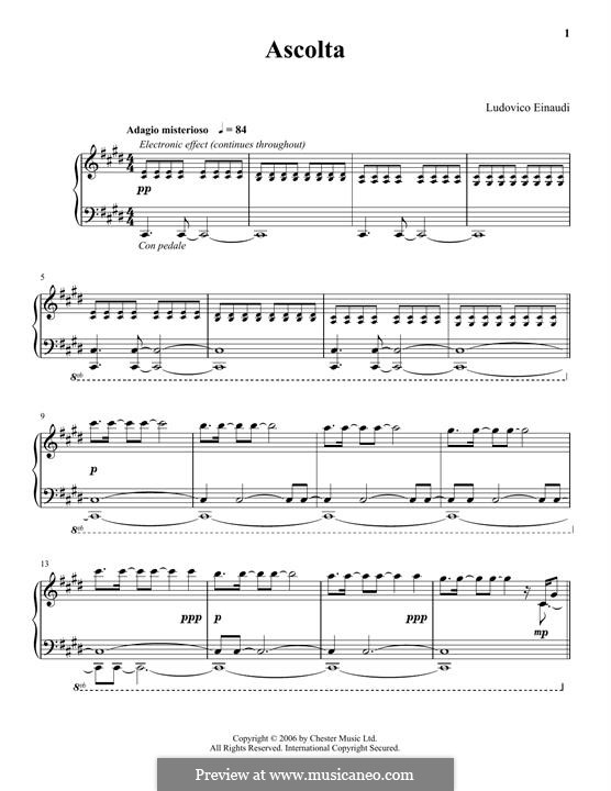 Ascolta: Para Piano by Ludovico Einaudi