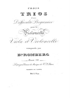 Three String Trios, Op.38: três trios de cordas by Bernhard Romberg