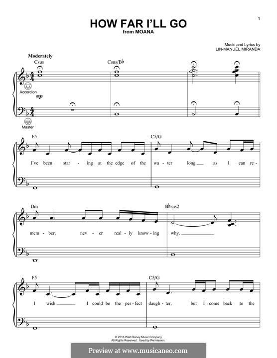 Vocal-instrumental version: para acordeão by Lin-Manuel Miranda