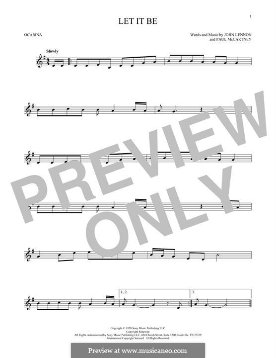 Instrumental version: para flauta by John Lennon, Paul McCartney