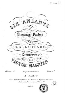 Six Andante, Op.8: Six Andante by Victor Magnien