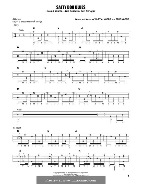 Salty Dog Blues (Flatt & Scruggs) por W.A. Morris, Z. Morris em músicaNeo