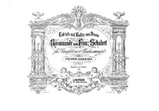 Fragments: versão para piano de quatro mãos by Franz Schubert