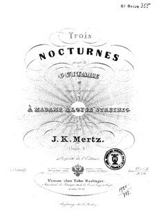 Three Nocturnes, Op.4: set completo by Johann Kaspar Mertz