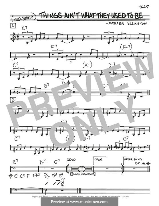 Things Ain't What They Used To Be por M. Ellington em músicaNeo