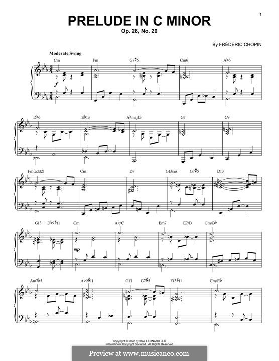 No.20 in C Minor: Jazz version by Frédéric Chopin