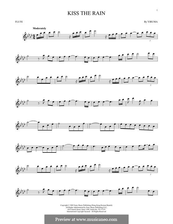 Kiss the Rain: para flauta by Yiruma