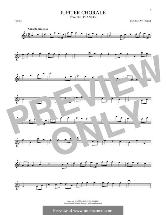 Jupiter: para flauta by Gustav Holst