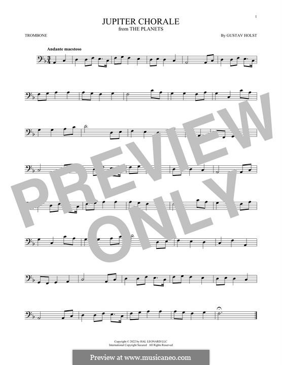 Jupiter: para trombone by Gustav Holst