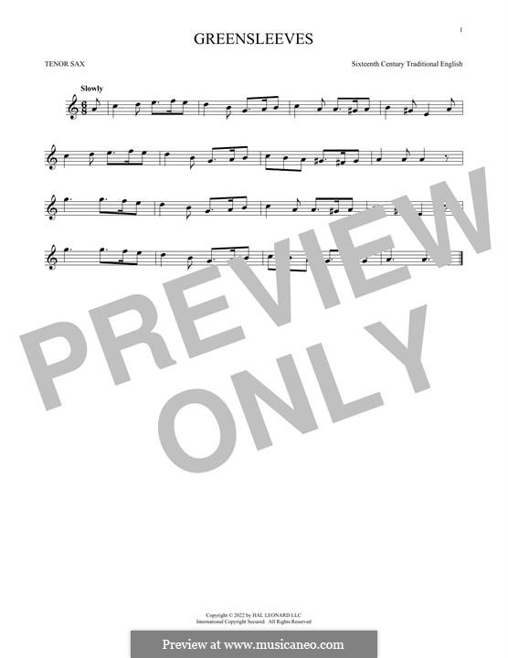 One instrument version: para saxofone tenor by folklore