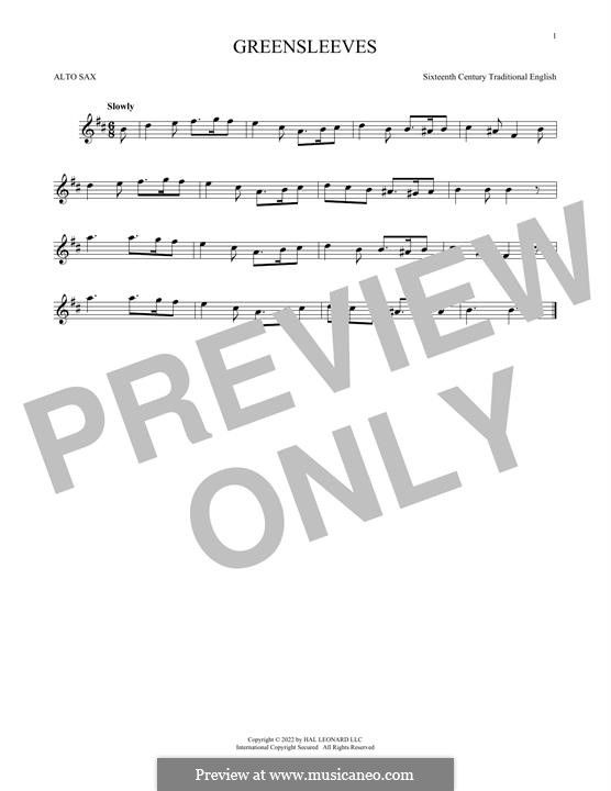 One instrument version: para Saxofone Alto by folklore