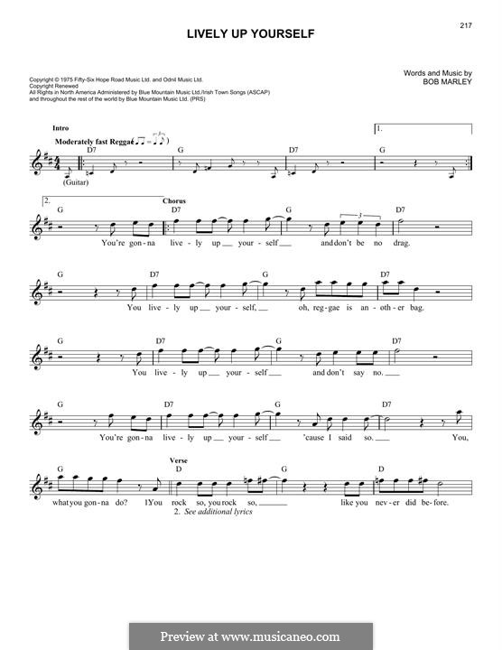 Lively Up Yourself: para teclado by Bob Marley