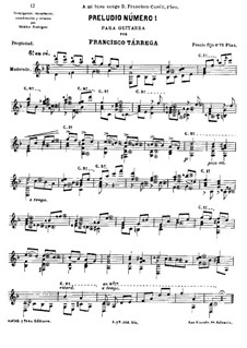 Preludes: set completo by Francisco Tárrega