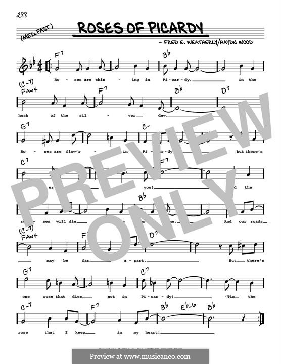 Roses of Picardy: melodia by Haydn Wood