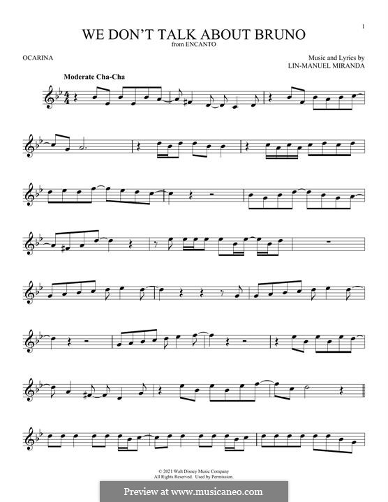 We Don't Talk About Bruno (from Encanto): para flauta by Lin-Manuel Miranda