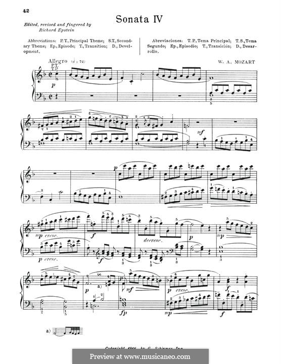 Sonata for Piano No.15 in F Major, K.533/494: para um único musico (Editado por H. Bulow) by Wolfgang Amadeus Mozart
