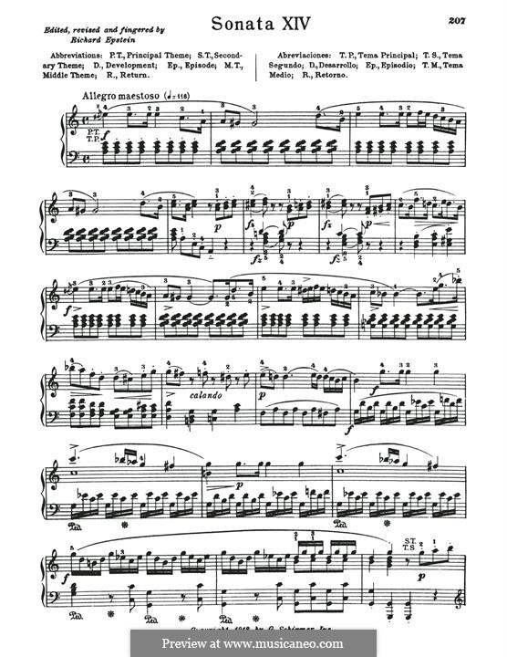 Sonata for Piano No.8 in A Minor, K.310: para um único musico (Editado por H. Bulow) by Wolfgang Amadeus Mozart
