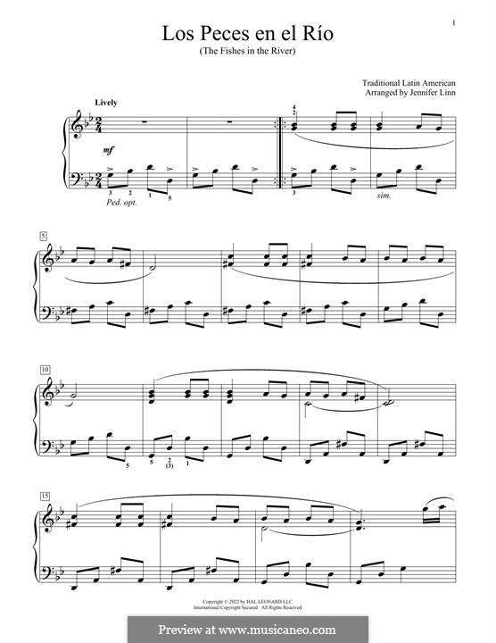 Los peces en el Río: Para Piano by folklore