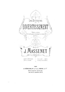Les Érinnyes: Divertissement, for piano four hands by Jules Massenet