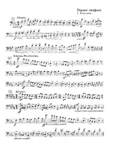 Symphony No.1 in E Flat Major: trecho de contrabaixo by Alexander Borodin