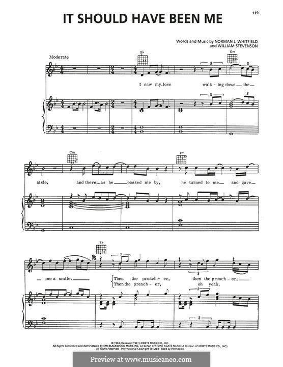 It Should Have Been Me (Yvonne Fair): It Should Have Been Me (Yvonne Fair) by Norman J. Whitfield, William Stevenson