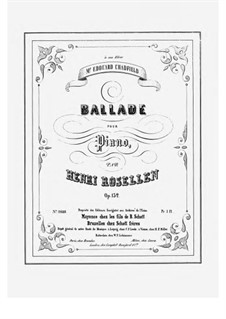 Ballade, Op.132: balada by Henri Rosellen