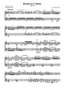Rondo in C Major, WoO 48: For two guitar by Ludwig van Beethoven
