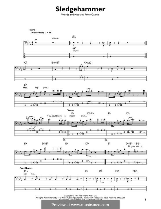 Sledgehammer: para baixo com guia by Peter Gabriel
