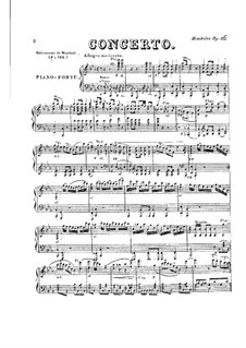 Piano Concerto No.2, Op.56: movimento I by Ignaz Moscheles